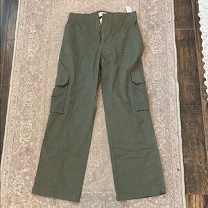 Abercrombie & Fitch Green Cargo Pants Relaxed Fit